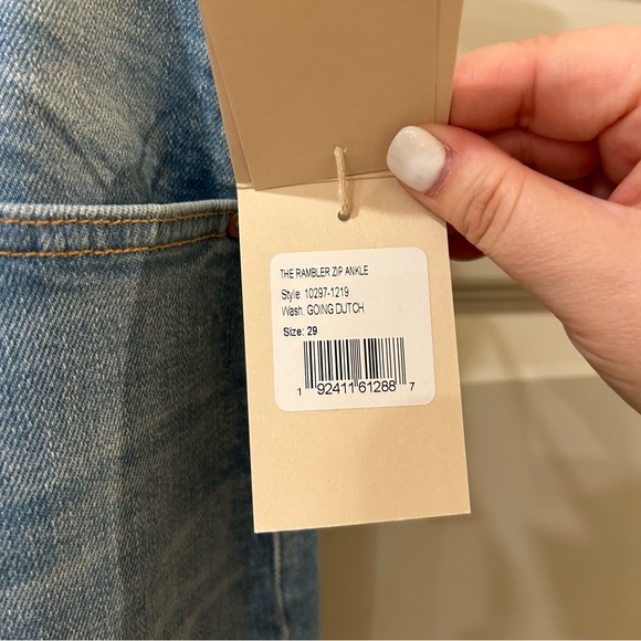 NWT Mother The Rambler Zip Ankle Jeans Going Dutch - Picture 5 of 5